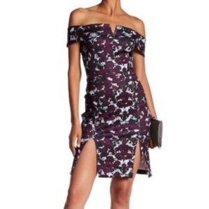 NEW Alexia Admor Off-the-Shoulder Floral Print Dress